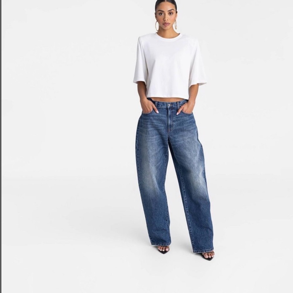 Stylish Blue Wide Leg Women's Jeans